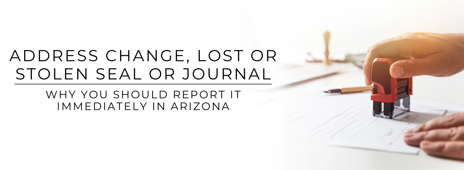 lost or stolen seal or journal