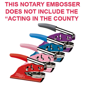 Powder Coated Notary Embosser