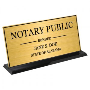 Personalized Display Sign (Gold-Black)