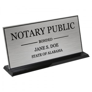 Personalized Display Sign (Silver-Black)