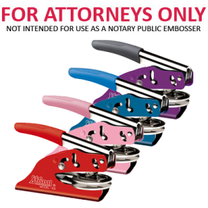 Powder Coated Notary Embosser