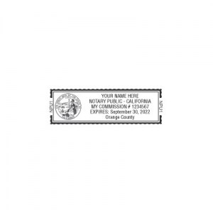 California Notary Stamp Imprint