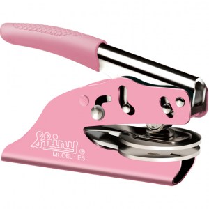Powder Coated Notary Embosser – Pink