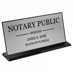 Personalized Display Sign (Silver-Black)