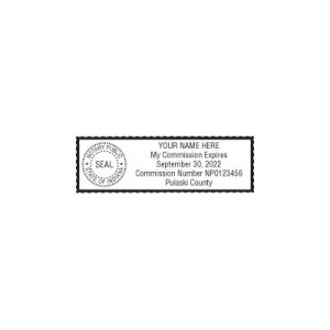 Heavy Duty Round Self-Inking Indiana Notary Stamp