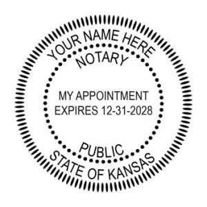 Kansas Notary Embosser Imprint