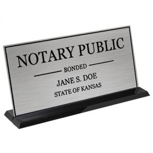 Personalized Display Sign (Silver-Black)