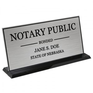 Personalized Display Sign (Silver-Black)