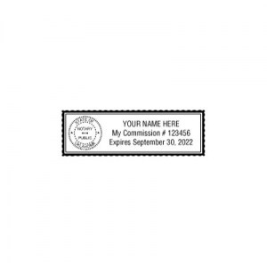 State of OklahomaCustom Rectangle Self-Inking NOTARY SEAL RUBBER STAMP 