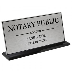 Personalized Display Sign (Silver-Black)