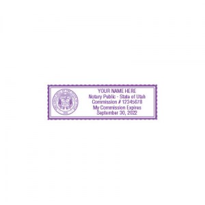 Utah Notary Stamp Imprint