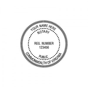 Virginia Notary Embosser Imprint