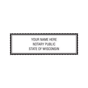 Heavy Duty Rectangular Self-Inking Notary Stamp